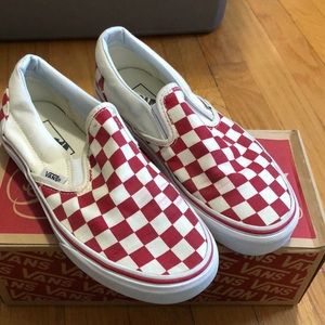 Classic Red Checkerboard Vans
